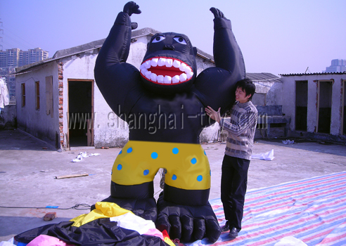 Gorilla shape inflatable cartoon GDKT-16