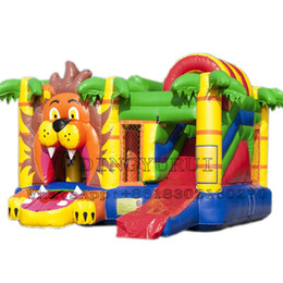 Bouncy Castle House with Slide XZ-BH-4320