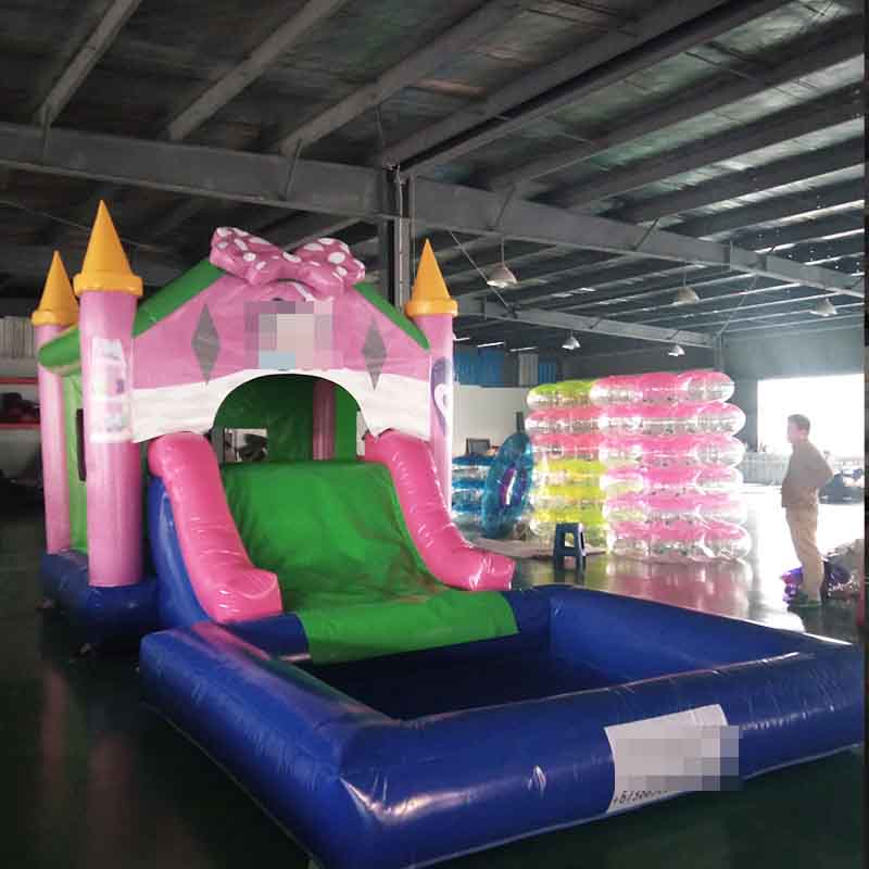 Bouncy Castle House with Slide XZ-BH-4243